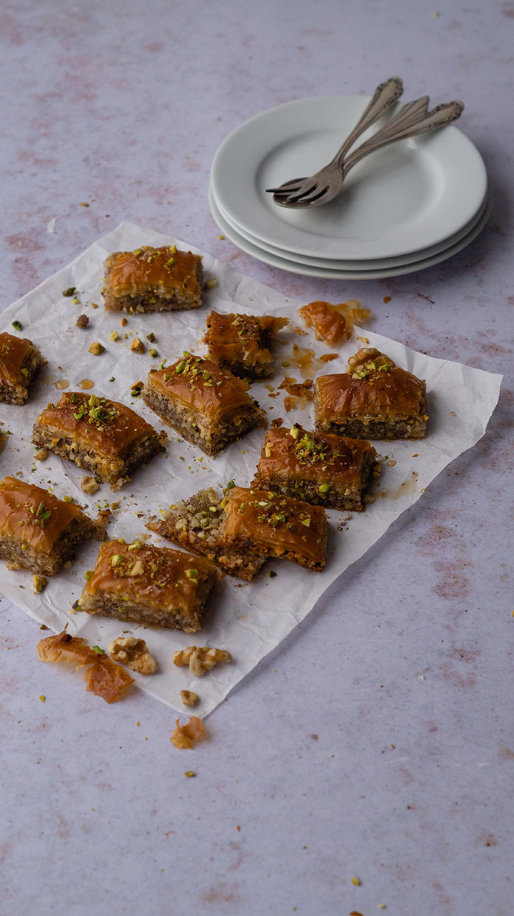 Veganes Baklava - Nüsse verwerten – Use Your Food