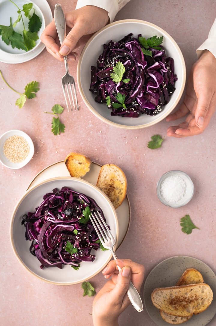 Rotkohl Roh Schneller Rotkohlsalat - Rotkohl roh verwerten – Use Your Food
