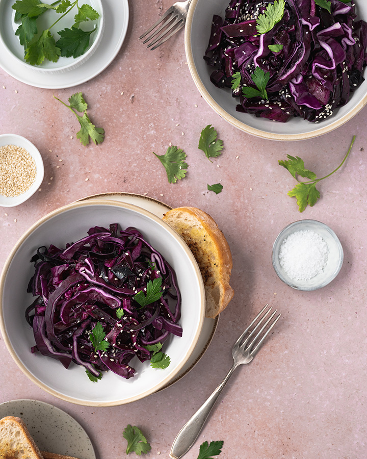 Rotkohl Roh Rotkohl Rohkostsalat _ Rotkohl-Rohkostsalat – YEUAQO