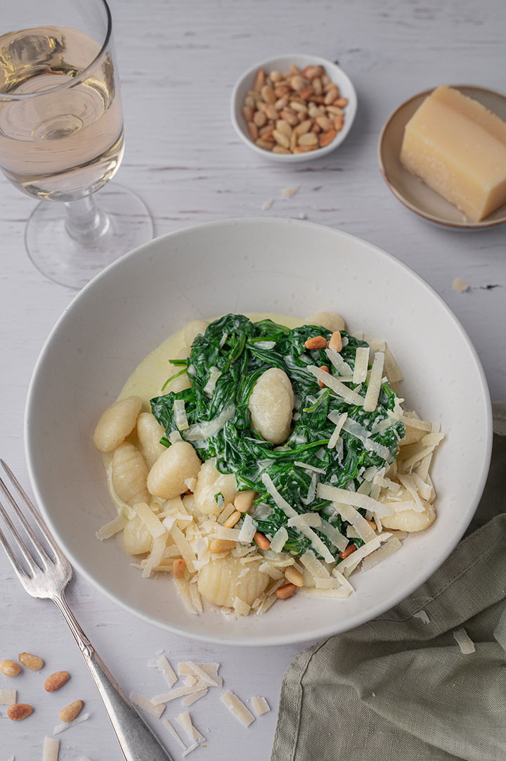 Gnocchi mit Spinat und Sahnesauce – Use Your Food