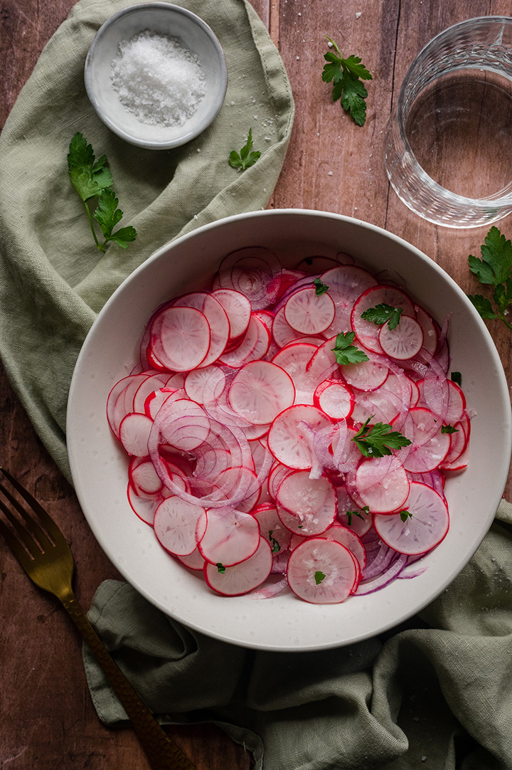 Radieschensalat mit Essig und Öl – Use Your Food