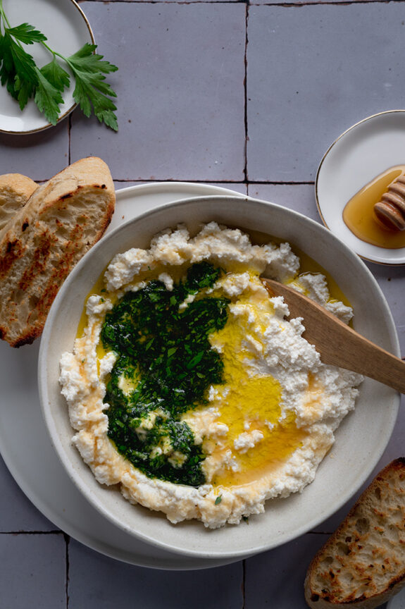 Ricotta mit Honig und Kräutern – Use Your Food