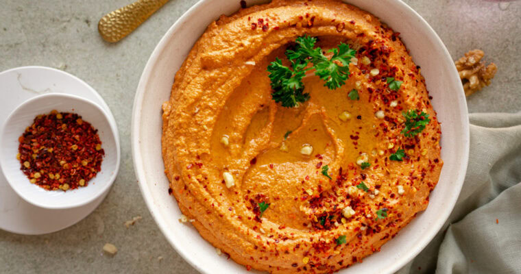 Paprika Walnuss Dip – Paprika verwerten