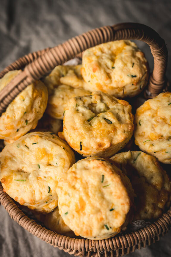 Vegetarische Scones mit Käse und Schnittlauch – Use Your Food