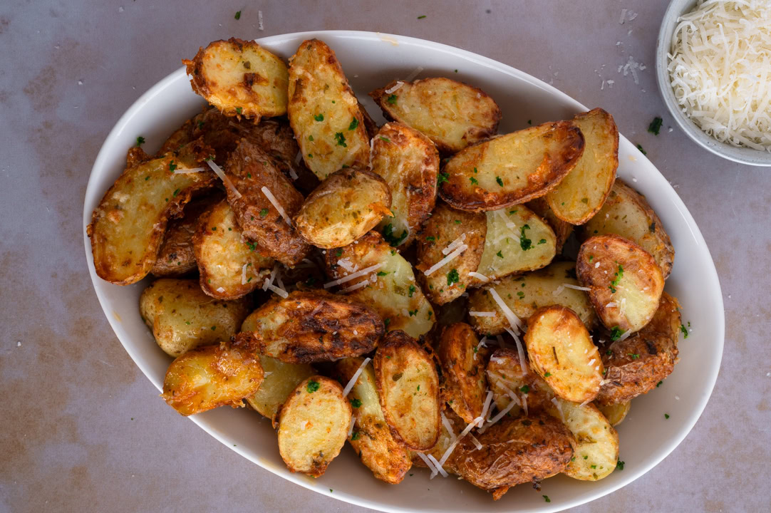 Knusprige Parmesan Kartoffeln aus dem Airfryer – Use Your Food