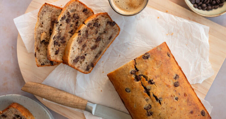 Einfaches Bananenbrot ohne Ei