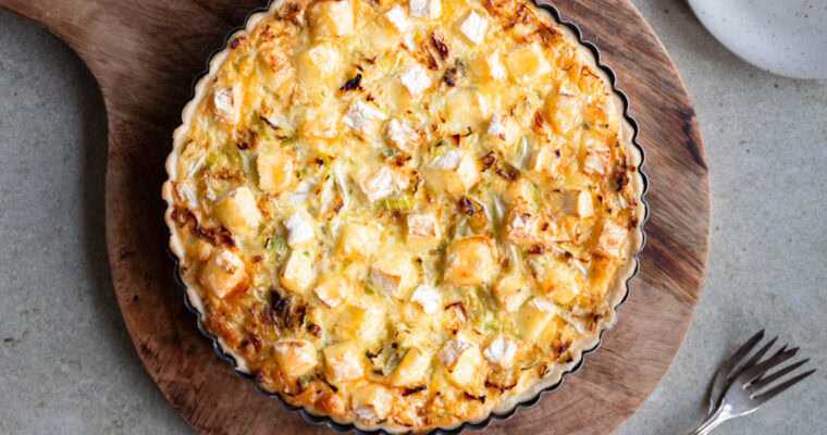 Vegetarische Wirising Quiche mit Camembert