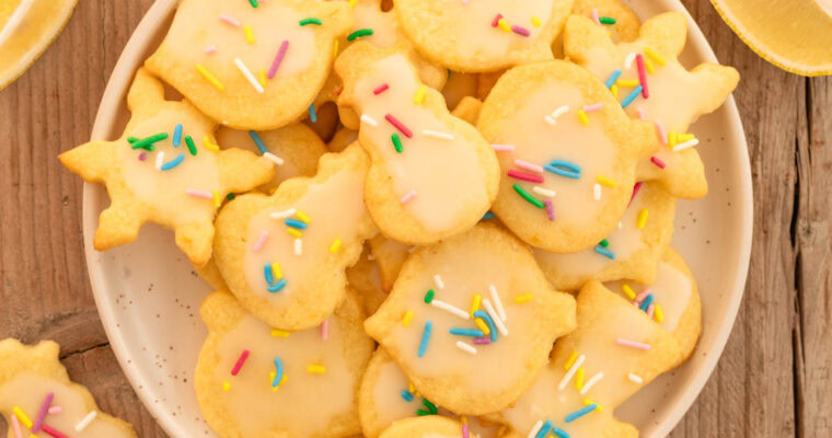 Zitronenplätzchen zum Ausstechen (ohne Ei)