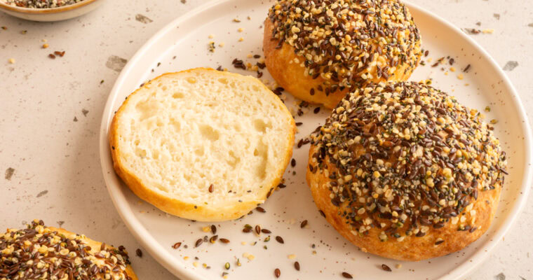 Skyr-Brötchen aus dem Airfryer ohne Hefe