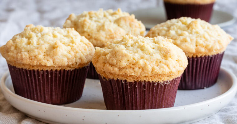 Eierlikör Muffins mit Streuseln ohne Ei