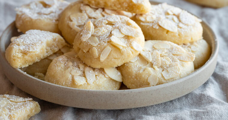 Marzipan Kekse mit Zitrone ohne Ei