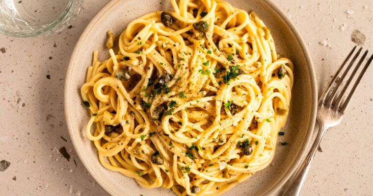 Vegetarische Spaghetti Carbonara