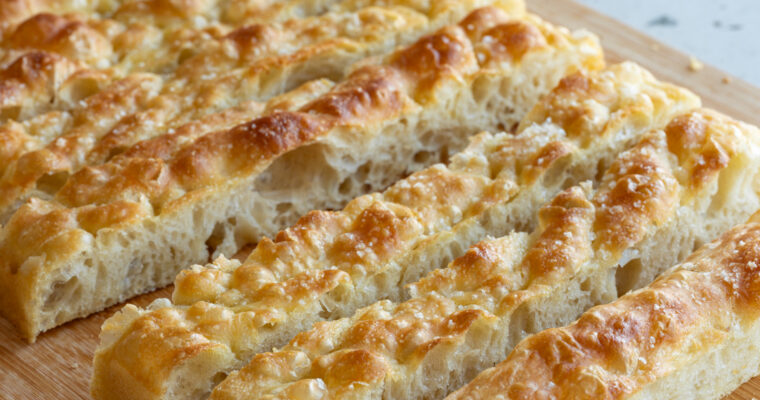 Focaccia über Nacht (ohne Kneten)