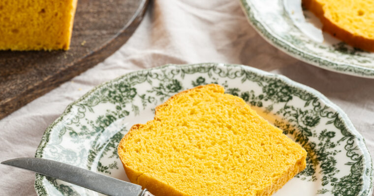 Weiches Kürbisbrot mit Dinkelmehl aus der Kastenform